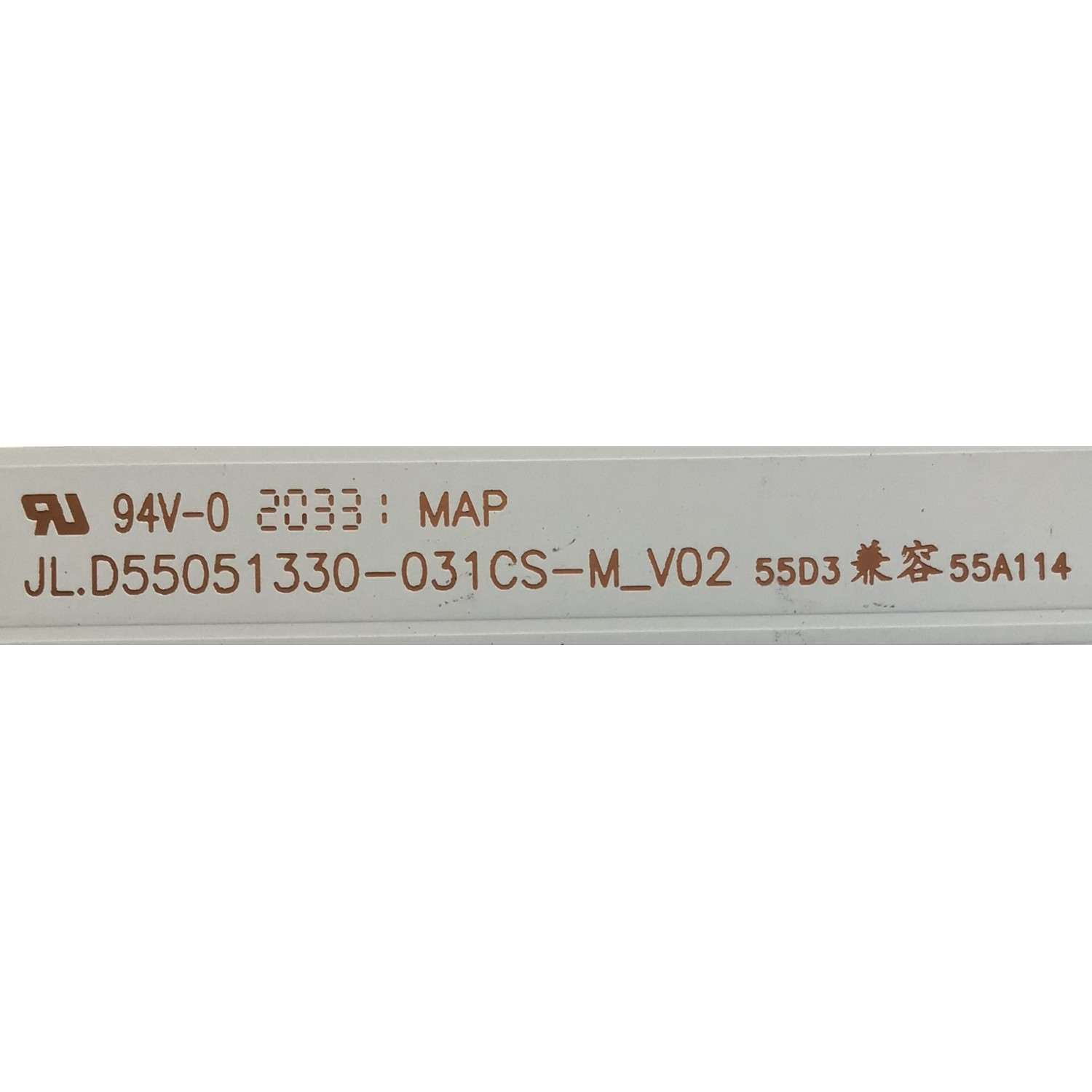 KIT DE LED'S PARA TV RCA (9 PIEZAS) / NUMERO DE PARTE JL.D55051330-031CS-M_V02 / AE0110644 / 55D3 / 55A114 / PANEL HV550QUB-S1E / MODELO RTU5540-B - Imagen 2